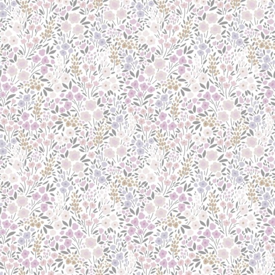 Esta 139534 To the moon and back Flowers lilac purple - tapeta w drobne kwiaty