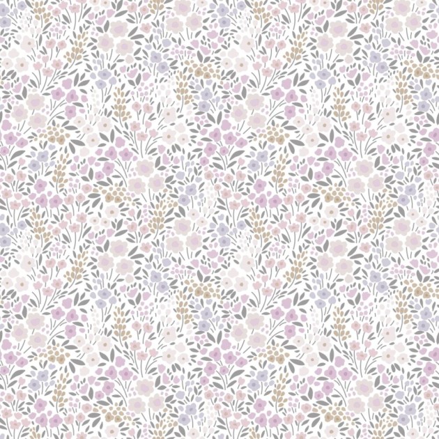 Esta 139534 To the moon and back Flowers lilac purple - tapeta w drobne kwiaty