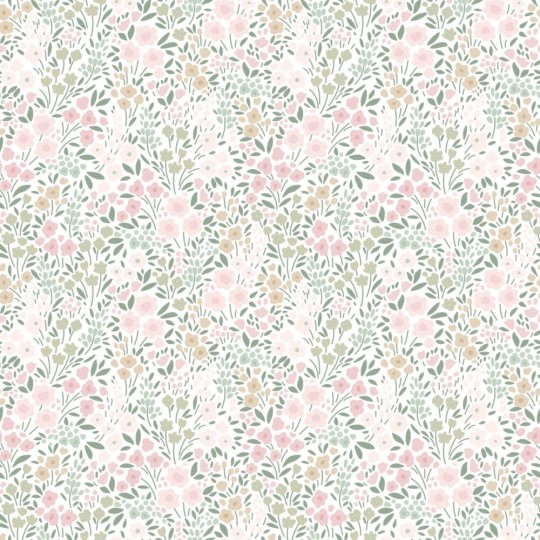 Esta 139532 To the moon and back Flowers soft pink - tapeta w drobne kwiaty