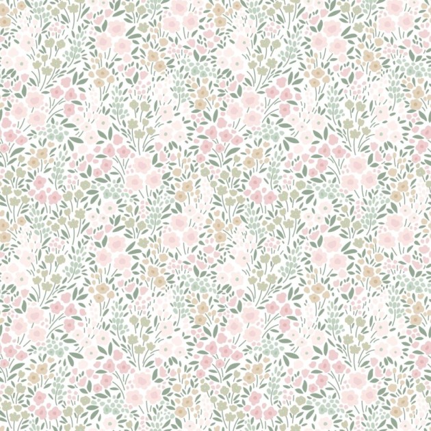 Esta 139532 To the moon and back Flowers soft pink - tapeta w drobne kwiaty