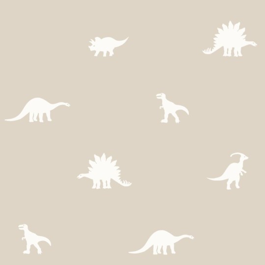 Esta 139508 To the moon and back Dinosaurs beige - tapeta dla dzieci w dinozaury