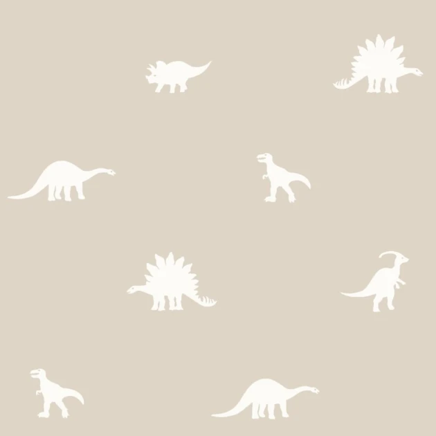 Esta 139508 To the moon and back Dinosaurs beige - tapeta dla dzieci w dinozaury