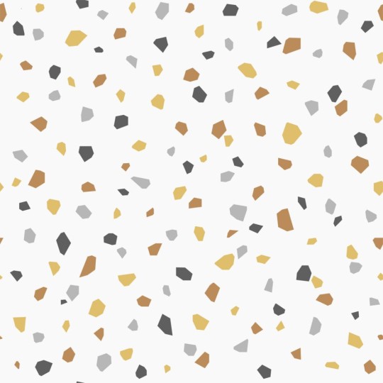 Esta 139305 To the moon and back Terrazzo white mustard and gray - tapeta w motyw lastryko