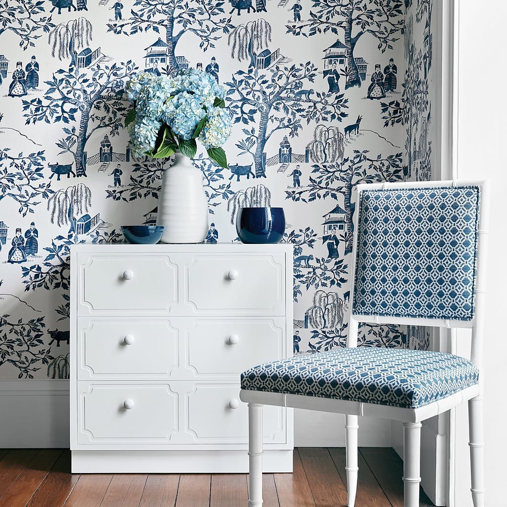 Anna French AT7913 Watermark Willow Wood Aqua - tapeta w scenki rodzajowe