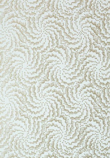 Anna French AT7937 Watermark Cirrus Metallic Pewter on Aqua - tapeta w chmury