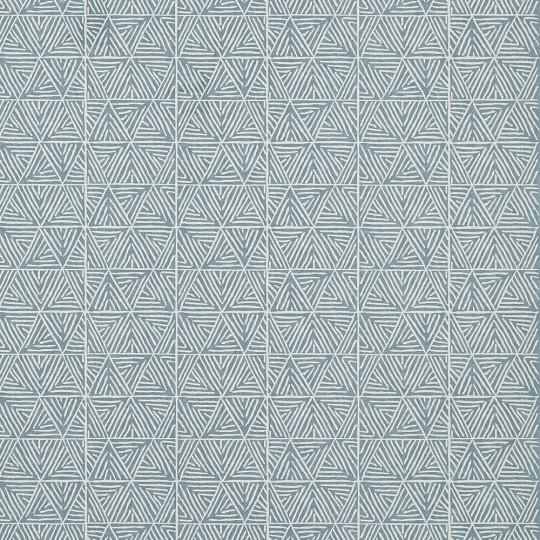 Thibaut T10207 Colony Mombasa Slate Blue - tapeta w trójkąty