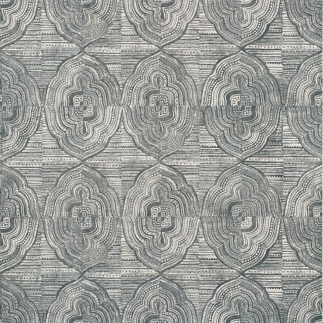Thibaut T10251 Colony Kalahari Charcoal - tapeta w medaliony