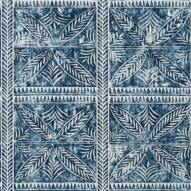 Thibaut T10253 Colony Timbuktu Navy - tapeta imitująca płytki