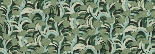 Boras Tapeter 9684W Studio Cecilia Pettersson Growing Bell Green – mural w malowniczą łąkę pełną kwiatów