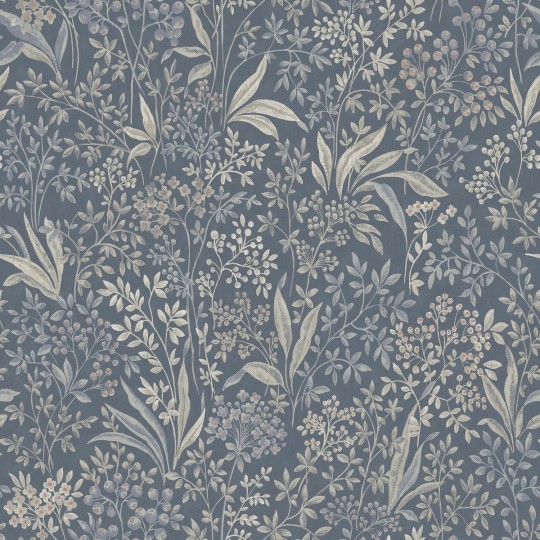 Boras Tapeter 9719W Studio Nocturne Grand Blue – mural roślinny