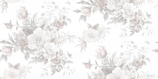Boras Tapeter 9720W Studio Floral Charm Grand Gray – mural bukiet kwiatów