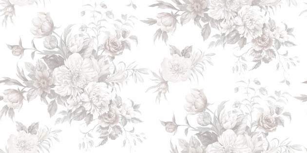 Boras Tapeter 9720W Studio Floral Charm Grand Gray – mural bukiet kwiatów