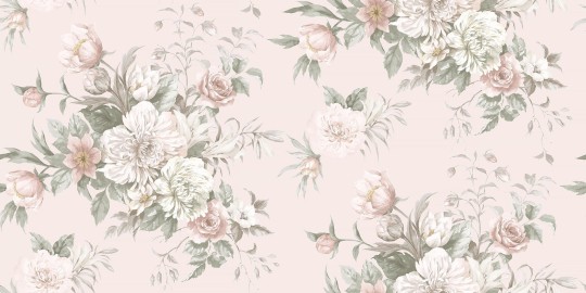 Boras Tapeter 9721W Studio Floral Charm Grand Pink – mural bukiet kwiatów