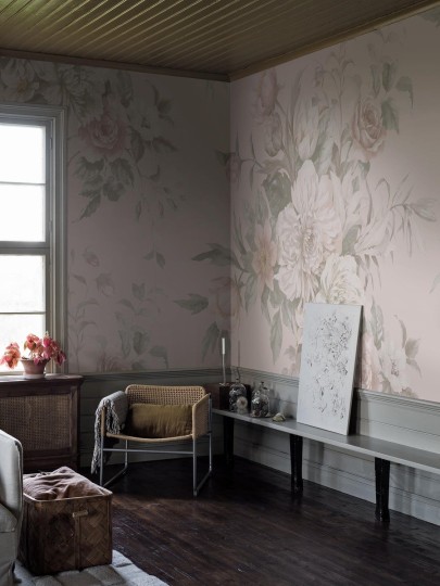 Boras Tapeter 9721W Studio Floral Charm Grand Pink – mural bukiet kwiatów