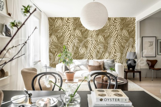 Rebel Walls R21059 Shutterstock Seagrass Brown - mural w morskie trawy