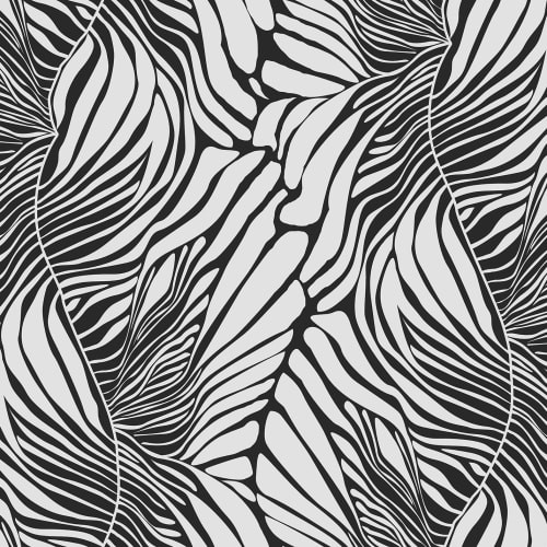 Rebel Walls R21058 Shutterstock Seagrass Graphite - mural w morskie trawy