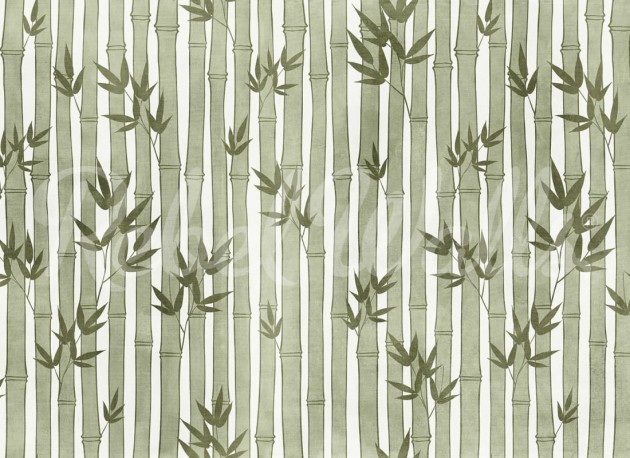 Rebel Walls R20815 Shutterstock Bamboo Forest Green - mural w bambusy