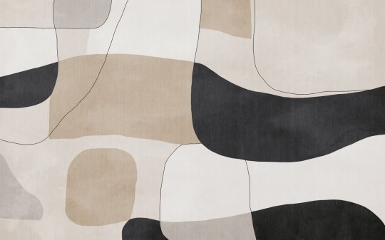 Rebel Walls R21371 Shutterstock Modern Minimalism Neutral - mural w abstrakcyjny wzór