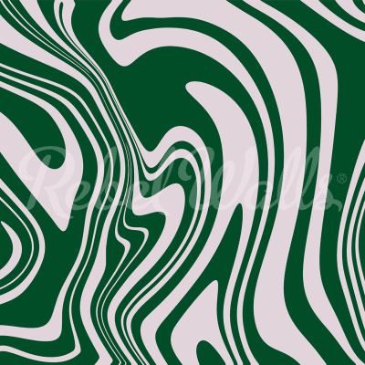 Rebel Walls R20662 Shutterstock Swirly Green - mural w organiczne linie