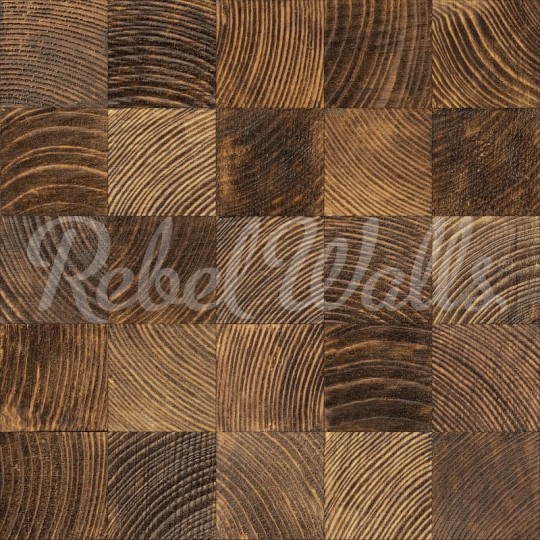 Rebel Walls R19641 Shutterstock Wood Blocks Teak - mural imitujący drewno