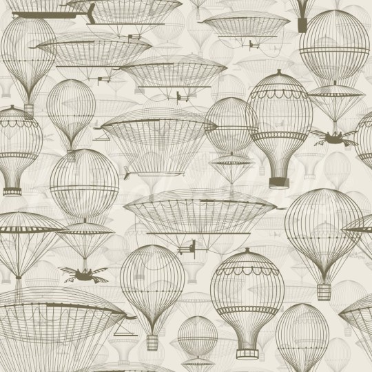 Rebel Walls R21551 Shutterstock Bon Voyage Vintage - mural w balony