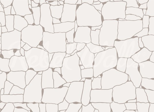 Rebel Walls R21403 Shutterstock Rustic Grid Warm White - mural imitujący kamienną strukturę