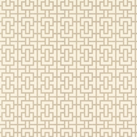 Anna French AT79116 Small Scale Bridle Beige - tapeta w geometryczny wzór kratownicy