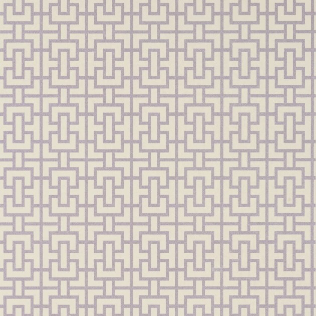Anna French AT79117 Small Scale Bridle Lavender - tapeta w geometryczny wzór kratownicy