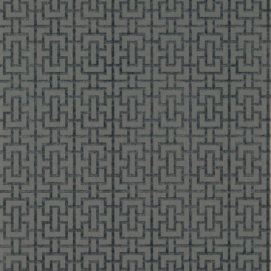 Anna French AT79120 Small Scale Bridle Charcoal - tapeta w geometryczny wzór kratownicy
