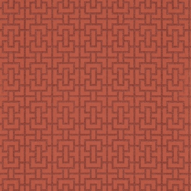 Anna French AT79121 Small Scale Bridle Red - tapeta w geometryczny wzór kratownicy