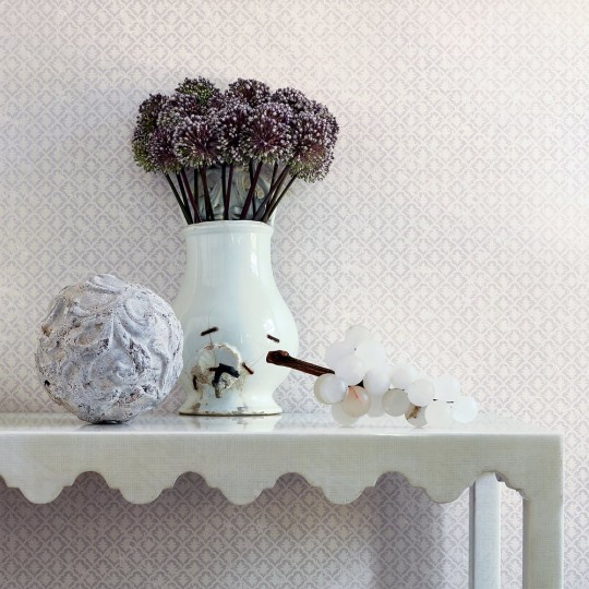 Anna French AT79142 Small Scale Fairfield Aqua - tapeta w geometryczne muszle