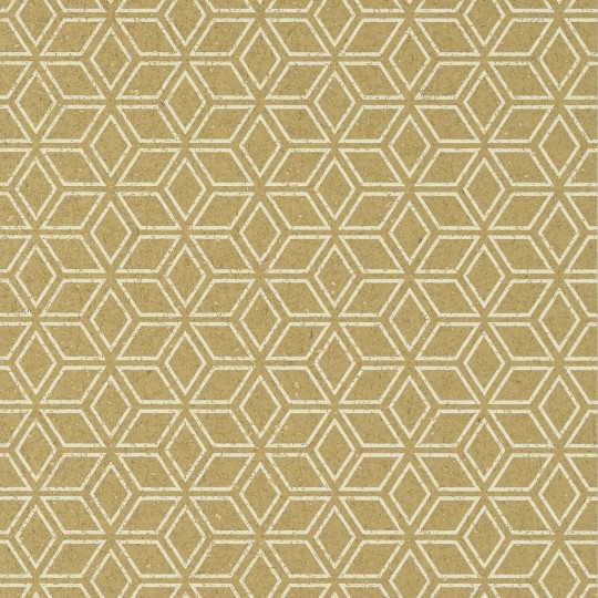 Anna French AT79169 Small Scale Legrelle Cork Metallic Gold - tapeta korkowa w geometryczny wzór