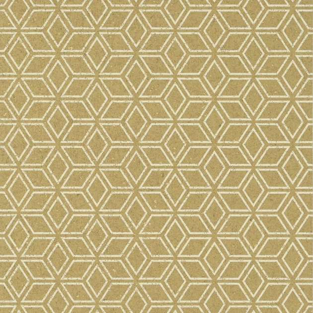 Anna French AT79169 Small Scale Legrelle Cork Metallic Gold - tapeta korkowa w geometryczny wzór