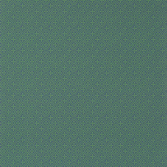 Anna French AT79181 Small Scale Arlen Trellis Emerald and Navy - tapeta w geometryczny wzór