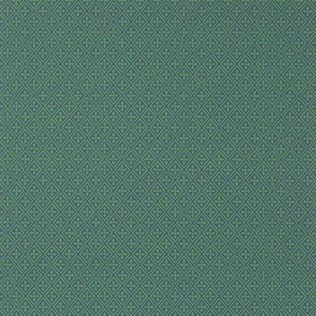 Anna French AT79181 Small Scale Arlen Trellis Emerald and Navy - tapeta w geometryczny wzór