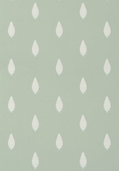 Anna French AT79186 Small Scale Manor Sage - tapeta w stylizowane drzewa cytrusowe