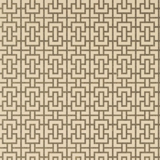 Anna French AT79119 Small Scale Bridle Neutral and Black - tapeta w geometryczny wzór kratownicy