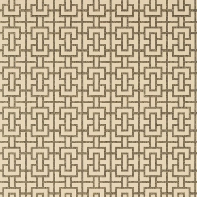 Anna French AT79119 Small Scale Bridle Neutral and Black - tapeta w geometryczny wzór kratownicy