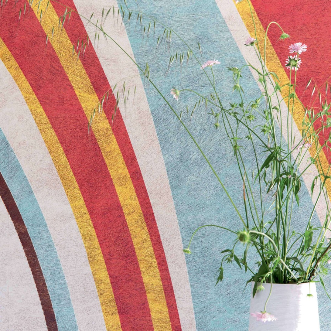 Elitis DM 625 07 Panoramique Covent Garden - mural w abstrakcyjny wzór