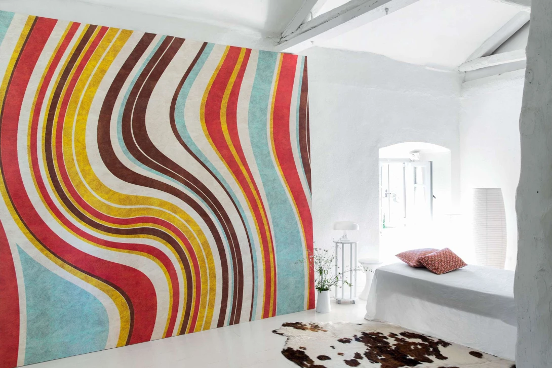 Elitis DM 625 08 Panoramique Covent Garden - mural w abstrakcyjny wzór