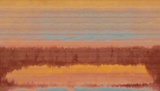 Elitis VP 1012 01 Cérès Prosperine - mural w abstrakcyjny krajobraz