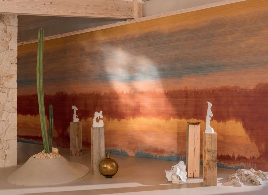 Elitis VP 1012 01 Cérès Prosperine - mural w abstrakcyjny krajobraz