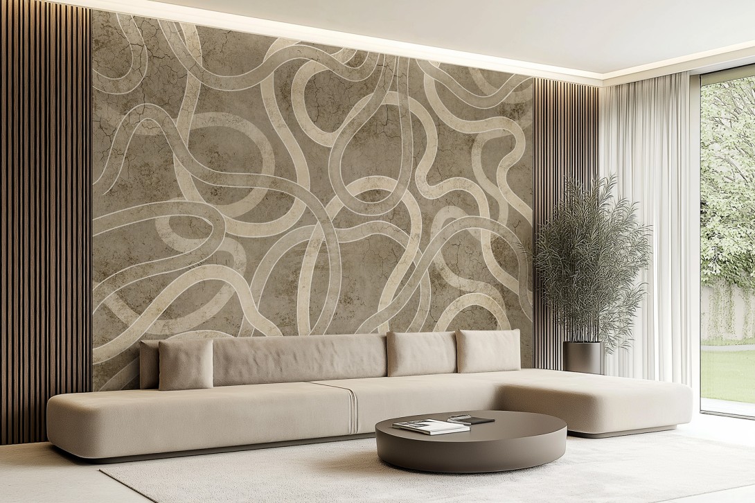 Lorenso TPA 0525 0161 00 Zing - mural w organiczne linie