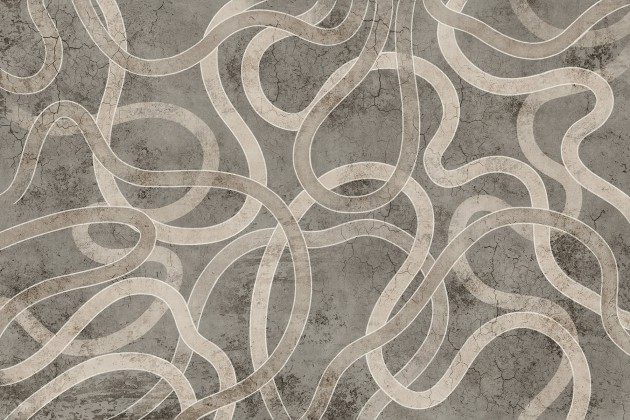 Lorenso TPA 0525 0161 02 Zing - mural w organiczne linie