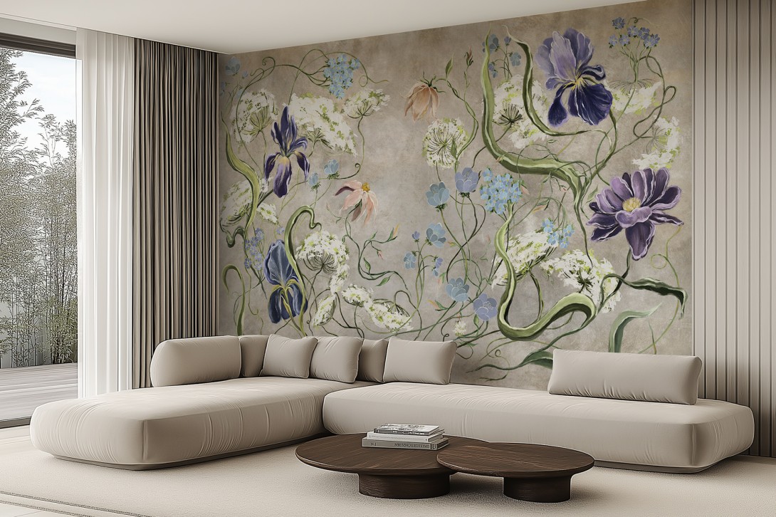 Lorenso TPA 0525 0163 00 Elvine - mural w polne kwiaty