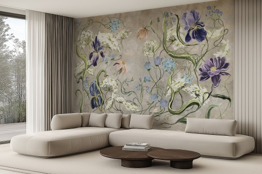 Lorenso TPA 0525 0163 00 Elvine - mural w polne kwiaty