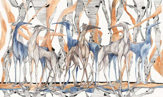 Wonderwall 35 0576 00 Galgo - mural w charty