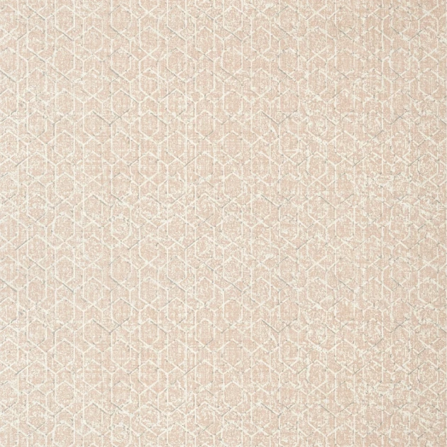 Thibaut T12802 Modern Resource 3 Twilight Blush - tapeta w geometryczny wzór z lnianej siatki