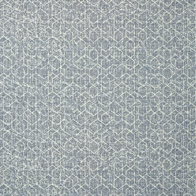 Thibaut T12804 Modern Resource 3 Twilight Navy - tapeta w geometryczny wzór z lnianej siatki