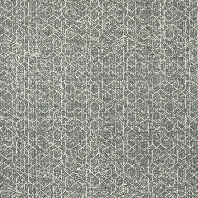 Thibaut T12805 Modern Resource 3 Twilight Black - tapeta w geometryczny wzór z lnianej siatki